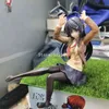 20cm Anime Rascal Does Not Dream of Bunny Girl Senpai Sexy Figure Toy Senpai Sakurajima Mai Chair Sexy Anime Action Figure Toys AA220311