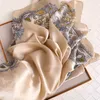 Luxury Silk Scarf Women Vintage Paisley Print Pashmina Femme Muslim Turkish Hijab aftonklänningar Silk Head Scarf Shawl Foulard Y24151501