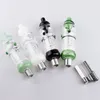 CSYC NC032 GLASS VATTEN BONG OD 32mm Spill-Prof Reting Pipes Bag Set 510 Quartz Ceramic Nail Dabber Tool Silicon Jar Portable Bol Folorful Birdcage Perc Bubbler Pipe