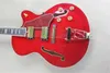 كامل مخصص شبه جوفاء L5 Jazz Electric Guitar Red Fhole في Stock8487860