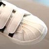 Nieuwe Peuter Babys Zachte Casual Schoenen Kinderen Jongen Meisjes Wandelschoenen Antislip Unisex Baby Schoenen Pasgeboren Zwart Rood Goud Kleur 2011308600531