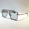 Seis gafas de sol Hombres Modelo popular Metal Vintage Gafas de sol Vintage Estilo cuadrado Sin marco UV 400 Lens vienen con paquete Estilos de venta caliente
