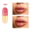 Dopasuj kolory Mini kapsułek Kształt Lip Gloss Nawilżający Przezroczysty Zmiana kolorów Lipgloss Oil Pulche Lips Kosmetyczny Makeup