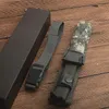 Высочайшее качество Открытое Выживание Прямой Нож 12C27 Черные покрытые Tanto Point Blade Blade FRN Ручка с фиксированным лезвием Ножи с ABS + нейлоновая оболочка