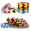 PVC Reflective Traffic Signal Sticker Checkered Prismatic Reflect Tapes Night Warning Tape For Roadsafety