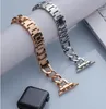 Geschikt voor appelriem metalen roestvrij staal Apple horloge 6 vrouwelijke legering diamantband 38 40 42 44mm