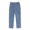 Bandana Baggy Jeans para Homens Spring Bordado de Primavera Bordado Largo Denim Calças Hiphop Streetwear Roupas Y2K 220308