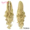 lange paardenstaarten Synthetische paardenstaarten Lange krullende klauw paardenstaart Clip-in hairextensions Haarstukje Paardenstaart Synthetisch Hoge kwaliteit Who5672905