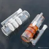 Wasserpfeifen Glas-Aschefänger-Recycler, drei Perc-Aschefänger, 14 mm, 18 mm, männlich, weiblich, Perkolator, Schüsseladapter, Raucherzubehör für Glasbong