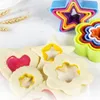 Multi-stijl cookies cutter kleurrijke plastic mousse ring hart vorm etc DIY cakevorm decor edge snijder