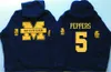 Michigan Wolverines Stitched Pullover Hoodie Jersey 2 Charles Woodson 4 Jim Harbaugh 5 Jabrill Peppers 10 Tom Brady 21 Desmond How6722888
