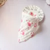 Baby Newborn print Bibs Infant Triangle Scarf Toddlers muslin Cotton Bandana Burp Cloths Baby Feeding products 8 layers YFA28361511823