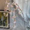 7pcllot Naturalny pionowy jedwabny jedwabny kwiat wiśni winorośl DIY Wedding Christmas Decor Cherry Tree Artificial Flower Buquet 92cm 201201