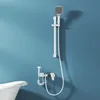 バスルームのシャワーを設定本物の銅のシンプルな恒温ヘッドセット白い家庭が格好良い