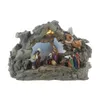 Zayton Scène de la Nativité SET Cadeau de Noël Sainte Famille Statue Christ Jésus Marie Joseph Catholique Figurine Xmas Ornement Home Decor Y201020