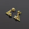 New Extravagant Design Earrings Women Gold Rose Silver Earring With Diamond Earrings Stud Stainless Steel Jewelry Wholesale Price