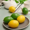 3 pezzi di limoni artificiali: fiori artificiali di frutta ornamentale in plastica finta decorativa realistica255K