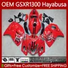 Ciało wtryskowe dla Suzuki Hayabusa GSXRR-1300 GSXR 1300 CC 2008 2019 77NO.94 GSX-R1300 GSXR1300 08 09 10 11 12 13 1300cc GSX R1300 14 15 16 17 18 19 OEM Błyszczący błyszczący czerwony