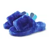 women furry slippers fluff yeah slides sandal Australia fuzzy soft house ladies womens shoes fur fluffy sandals mens winter slipp G6Rf#