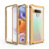 cases 3 in 1 with tempered glass protection For LG Stylo6 Stylo7 phone 12mini 12 12pro 12promax Protector Clear Acrylic TPU PC oppbags