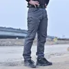망 위장화물 탄성 다중 포켓 군사 남성 바지 야외 조깅하는 팬츠 플러스 사이즈 전술 바지 남자 201221