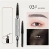 Makeup Brushes Triangle Eyebrow Pencil Shining Diamond Shape Lasting Waterproof Color Nonmakeup With Brush Gift Refill Brow2441449