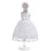 Tjejklänningar Baby Tjej Dop Klänning Outfits Infant White Boutique Lace Chopening Gown With Hat Första Födelsedag För Född Infant1