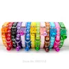 Wholesale 13 Colors Paw Collar For Dog Cat s Adjustable With Bell Charm Necklace Little Dogs LJ201112