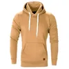 Besting Sale Men's Hoodies Fleece Solid Color Sweatshirts Casual Hooded Pullovers Streetwear Men Clothing Big Size 5XL