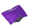 200pcs / lot 7 5 6cm feuille d'aluminium fermeture à glissière sac d'emballage pochette Mylar auto-scellant sacs à fermeture à glissière sous vide pour le stockage des aliments paquet de chaleur272B