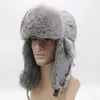 Outdoor hoeden Winter Warm Herendoek Bont Haar Lei Feng hoed fietsen jagen op klimmende trekking ski verdikte oorbeveiliging Cap1