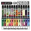 Authentische Aokit-Lux-Einweg-Pod-Gerät-Kit Light Edition 2600 Puffs 1350mAh-Batterie 8,5ml Vorgefüllt RGB Light Vape Pen Originala43