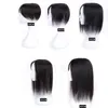 100% Menselijk Haar 6 * 12 Cm Zijde Basis Top Haarsnikel voor Zwarte Vrouwen Clip in Crown Topper Handgemaakte Toupe Middle Part Thinning Hair, Free DHL