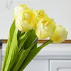 6 قطع / باقة الفرنسية الزنبق الاصطناعي زهرة ل حفل زفاف المنزل حديقة الديكور الحرير tulip الأيدي القابضة الزهور وهمية