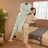 Neue Huggable Big Long Cute Dinosaurier Plüschtier Weiche Cartoon Tier Engel Gefüllte Puppe Freund Kissen Kinder Mädchen Geburtstagsgeschenk LJ200902