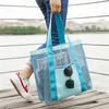 Borse da donna Borsa a tracolla casual tinta unita Borsa da nuoto estiva Borsa da spiaggia riutilizzabile per la spesa femminile