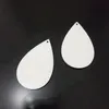 Sublimation Earrings Blank White Pendants Drop DIY Dangler Leaf Manual Handwork For Gift Fast Delivery GG03075141726