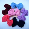 Kids Girls Solid Hairband 6 Inch Waffle Nylon Headband Baby Girls Party Hair Bows Headbands Boutique Hair Accessories GD1060