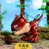 4pcllot q Dinosaur Transformation Toys Cartoon Tyrannosaurus Action Figures Realistyczne odrodzone lalki dla chłopców Birth Birthday Christ8303873