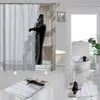 Zasłony prysznicowe zabawny zestaw łazienkowy z zasłoną 4 -częściową okładkę dywanu kreskówka do kąpieli toaletowa podkładka