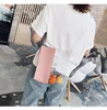 Желе пакет ПВХ Материал дамы мешок плеча Мода Строчка площади сумка Light Простой Сумка