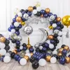 Party Dekoration Navy Blau Gold Metallic Ballon Girlande Bogen Kit Hochzeit Geburtstag Latex Ballons Hintergrund Dekor Kette