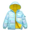 2020 nouvel hiver enfants bébé doudoune garçon fille visage lumineux à capuche doudoune enfants blanc duvet de canard manteau LJ201017