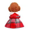 Ropa de invierno para perros Vestido de muñeca roja Trajes para mascotas Ropa de abrigo para perros pequeños Disfraces para gatos Abrigo Chaqueta Cachorro Suéter Perros 201102