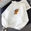 Imprimer rose mignon chien surdimensionné Sweat Kawaii Hoodies pour femmes top vêtements Sweat à capuche Femme elle-même Sweats à capuche pour femmes Full Sleeve 201216