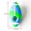 Rugby design smoking about 4''pipes Silicone Pipe Personality Portable Tobacco Pipes with bowl