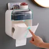 Haken Schienen Wasserdichte Wandhalterung Toilettenpapierhalter Regal Badezimmer Gewebespender Rollenrohr Aufbewahrungsbox Schlafzimmer Creative Tablett