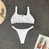 Omkagi 수영복 여성 하이 컷 섹시한 수영복 수영복 낮은 허리 Biquini가 비키니 세트 비키니 단단한 Maillot de Bain Femme T200508