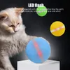 Active Jump Ball Dog Toy USB Electric Pet Ball LED Rolling Flash Elastic Ball Cat Automatic Roll Fun Interactive Toy Waterproof LJ201028