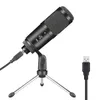 Microfono cablato USB con funzione di registrazione per Windows Linux Mac OS PC Laptop Audio Studio Registrazione vocale